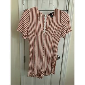 Forever21 Striped Romper